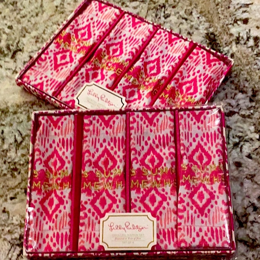 NWT Lilly Pulitzer Cocktail Napkin set